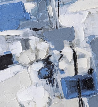 Картина Paisaje azul акрил 83X123