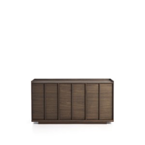 Комод Onix с отделкой из орехового шпона темного цвета, 150 x 80 см