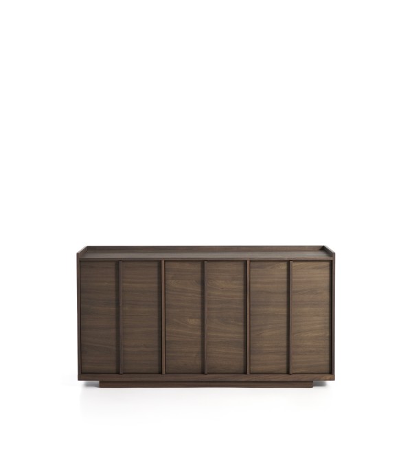 Комод Onix с отделкой из орехового шпона темного цвета, 150 x 80 см