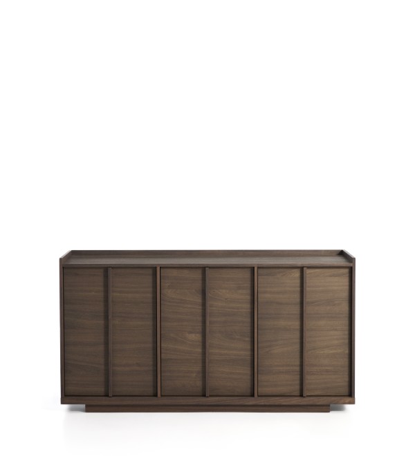 Комод Onix с отделкой из орехового шпона темного цвета, 150 x 80 см