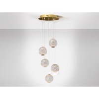 Люстра Austral LED 5L Ø32 золото
