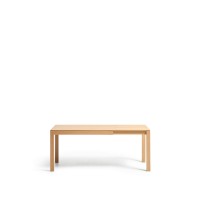 Раздвижной стол Narevi из дубового шпона с натуральной отделкой, 130 (190) x 80 см