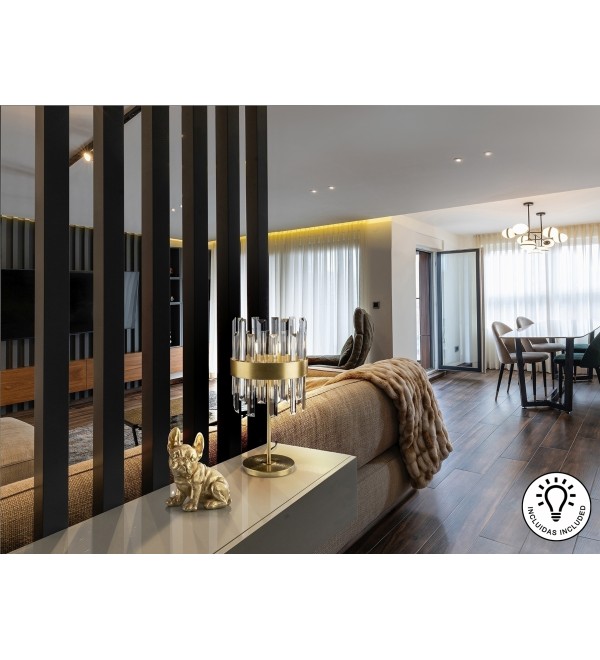Настольная лампа Grace 6L золотая