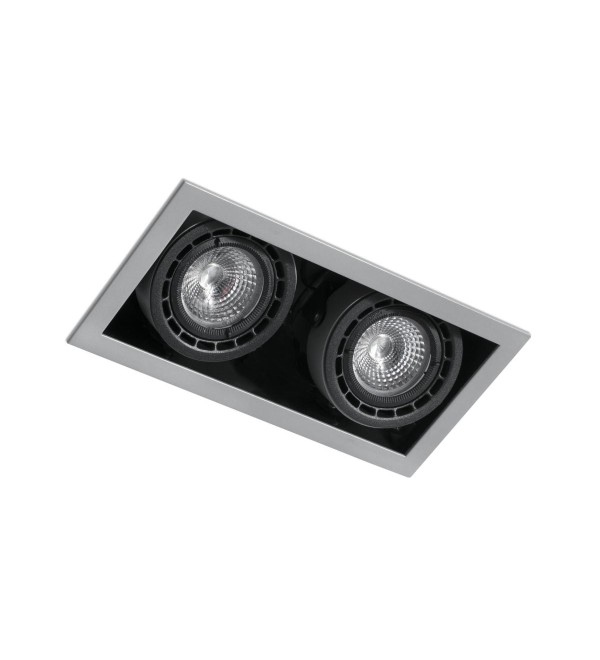 Встраиваемый светильник NANO COLIN-2 с рамкой серый LED 14 - 24W 3000K 20є