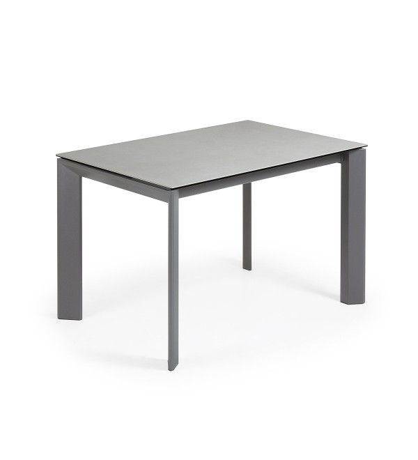 Стол Atta 120 (180) x80 антрацит, керамика