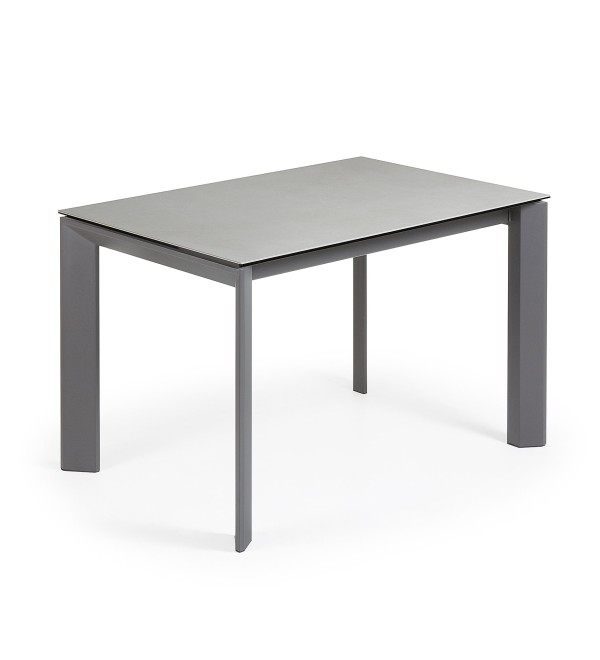 Стол Atta 120 (180) x80 антрацит, керамика