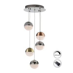 Подвесной светильник Sphere 5L LED Ø33 DIM разноцветный 
