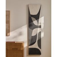 Абстрактная черно-белая картина Onure, 45 x 180 см