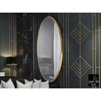 Зеркало овальное Aries 80X170 золото