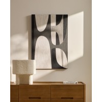 Абстрактная черно-белая картина Onure, 60 x 90 см