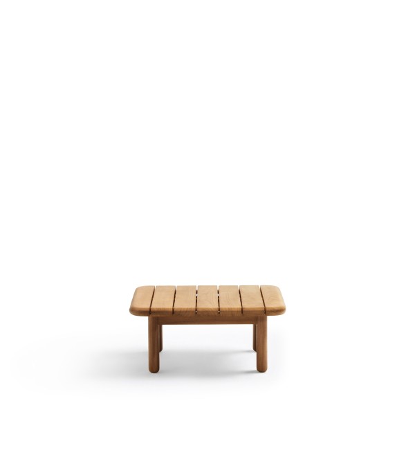 Журнальный столик Turqueta из массива тикового дерева, 70 x 70 см