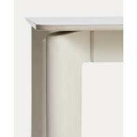 Уличный стол Anafi с бежевой столешницей из спеченного камня, 140 x 80 см