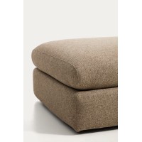 Пуф для ног Vera 80x80 см, светло-коричневый