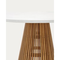 Alcaufar Круглый уличный стол из массива тикового дерева
