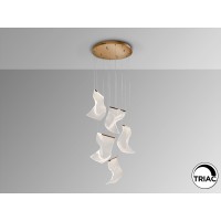 Люстра Velos 5L розовое золото