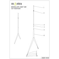 9356+9229 (1L) Подвесной светильник MANTRA ARRECIFE