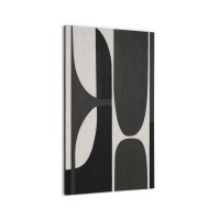Абстрактная черно-белая картина Onure, 120 x 200 см