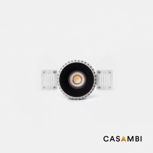 Tulipa Черный встраиваемый даунлайт без рамки 7W 36° 4000K CRI90 Casambi