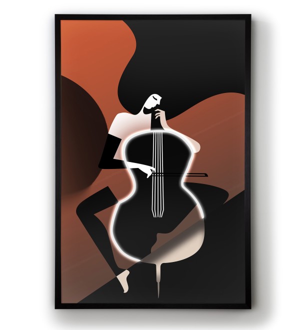 Картина Violonchelo LED 80X120