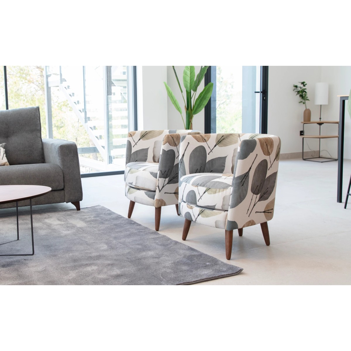 Кресло Peque Wood Legs ткань ALBERO 02 (S.5)