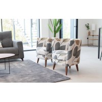 Кресло Peque Wood Legs ткань ALBERO 02 (S.5)