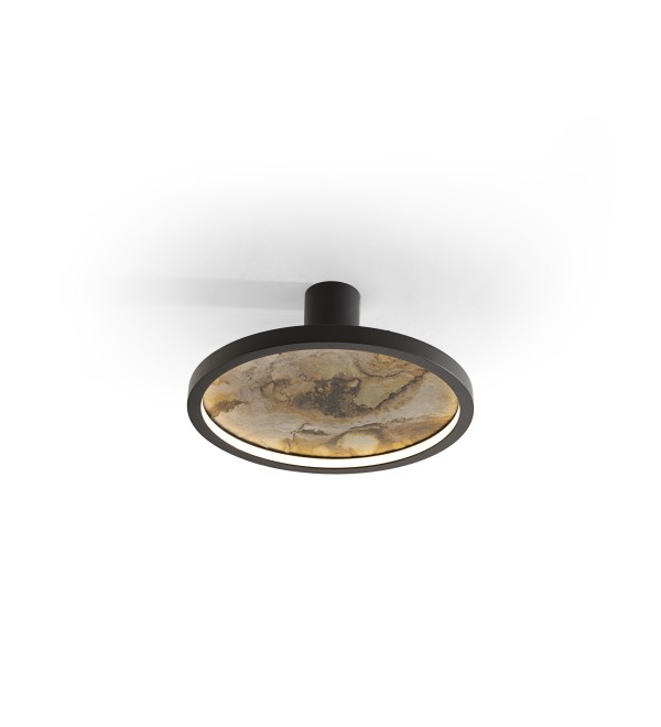 Настенный/потолочный светильник Stone CCT- черный LED D30