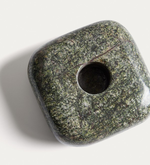 Подсвечник Liren из зеленого мрамора, 3 см