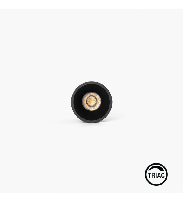Встраиваемый светильник TULIPA DOWN SIM IP65 7W черный 24° 2700K CRI90 TRIAC
