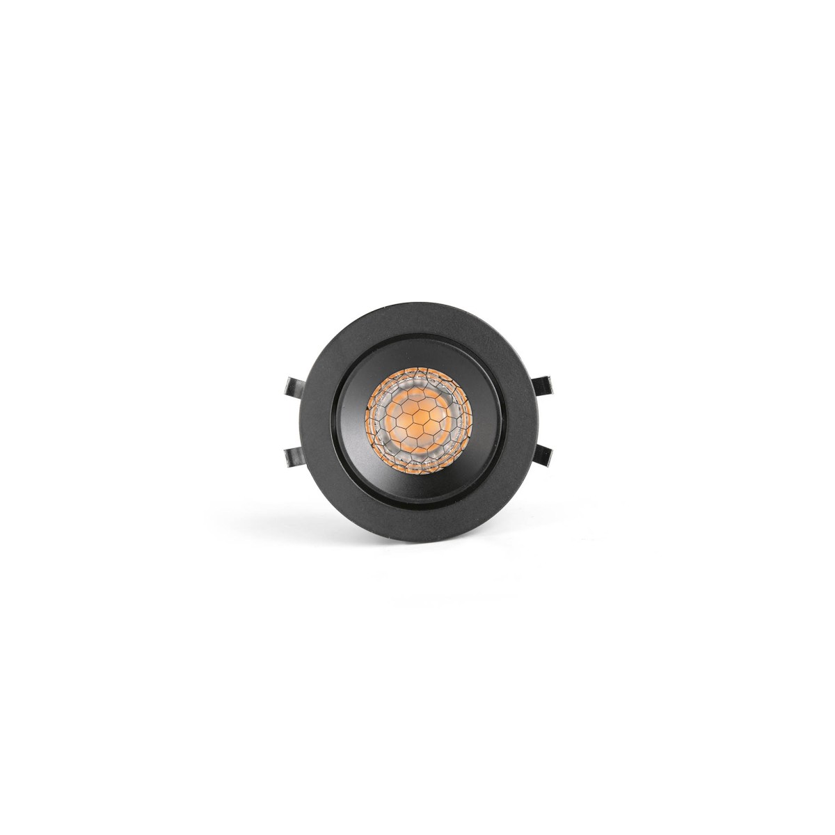 KIVI Встраиваемый светильник ORIENTABLE черный 7W 2700K 36° IP44