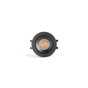 KIVI Встраиваемый светильник ORIENTABLE черный 7W 2700K 36° IP44