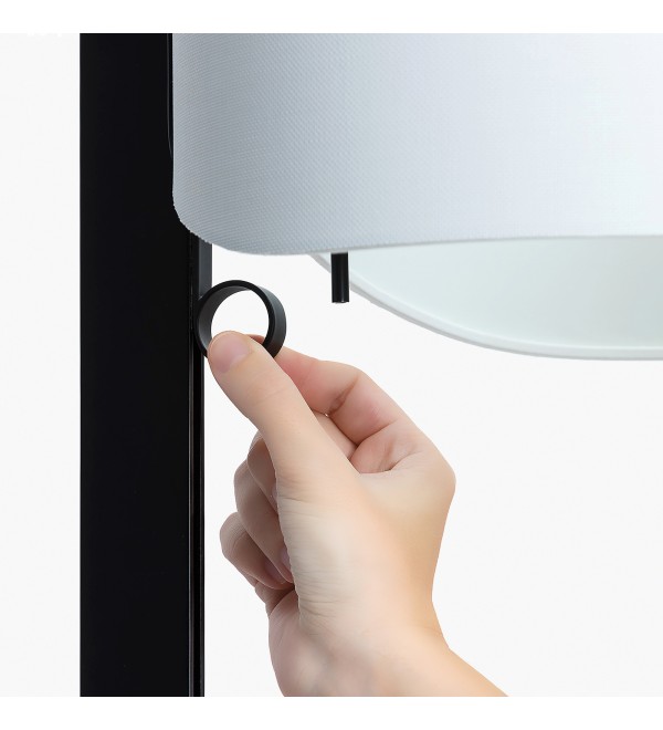 Торшер Stand Up черного и серого цвета E27 20W