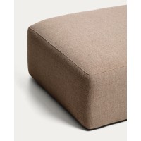 Пуф Blok из коричневого шенилла, 90x104 см