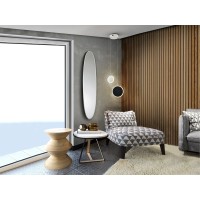 Зеркало овальное Aries 136X36 черное