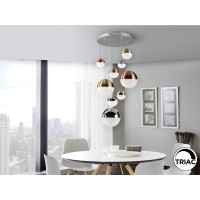 Подвесной светильник Sphere 9L LED Ø50 DIM разноцветный