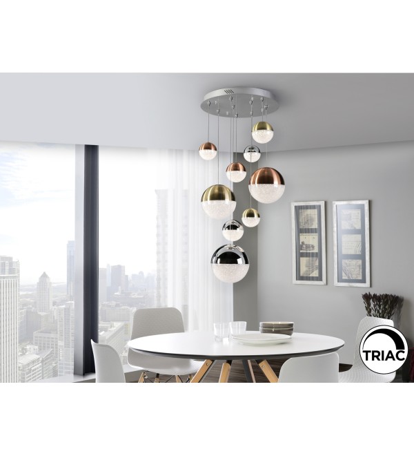 Подвесной светильник Sphere 9L LED Ø50 DIM разноцветный
