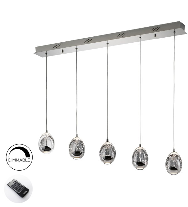 Подвесной светильник Rocio 5L хром DIMMABLE