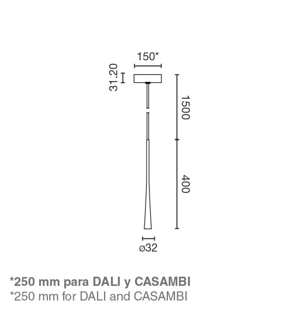 Подвесной светильник DIANA 400 NESO Black 6 Вт 2700К CASAMBI