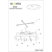 9372+9245 (14L) Подвесная люстра MANTRA BOOMERANG