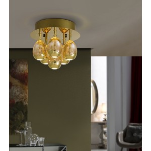 Потолочный светильник Rocio 6L золотой DIMABLE