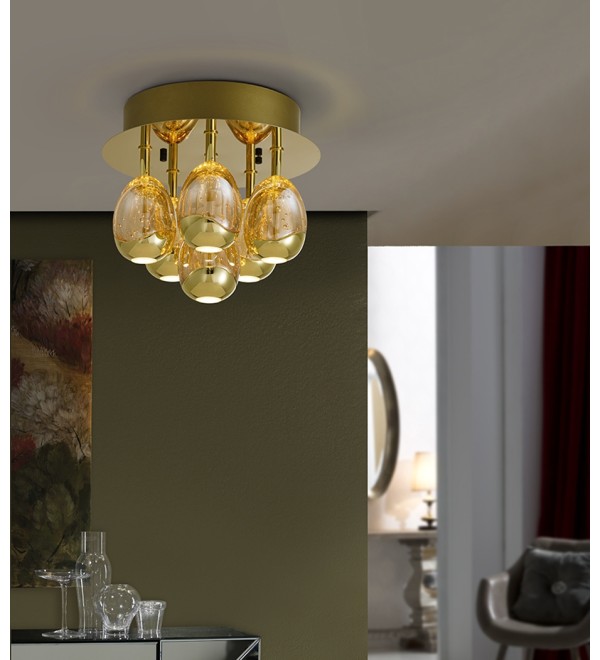 Потолочный светильник Rocio 6L золотой DIMABLE
