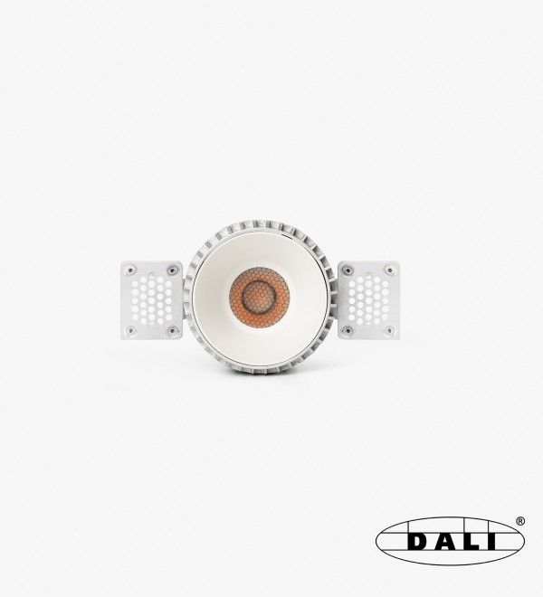 Tulipa Белый встраиваемый даунлайт без рамки 7W 24° 4000K CRI90 DALI