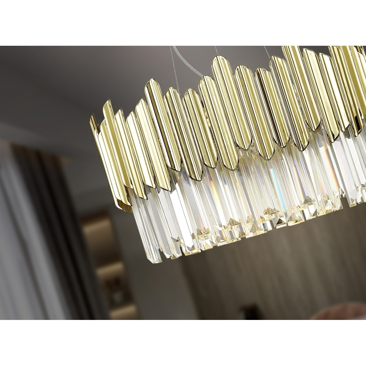 Люстра Tiara 6L хром-золотой