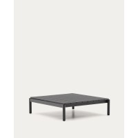 Журнальный столик Sorells из серого алюминия 89 x 91 см