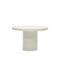 Aiguablava Круглый стол из белого цемента Ø 120 см