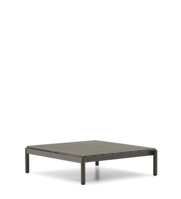 Журнальный столик Sorells из зеленого алюминия 89 x 91 см