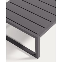 Comova Журнальный столик для улицы из черного алюминия 60 x 114 см