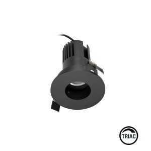 Встраиваемый светильник KIRA PINHOLE FIJO IP20 10W черный 24є 2700K TRIAC