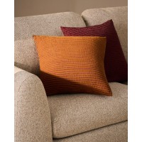 Чехол для подушки Tarilo из хлопка оранжевого цвета плиссированный, 50 x 50 см