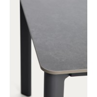 Уличный стол Anafi с графитовой столешницей из спеченного камня, 220 x 100 см