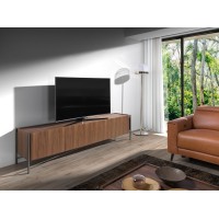 Тумба для TV 3240/MF2201A из орехового дерева и черной стали